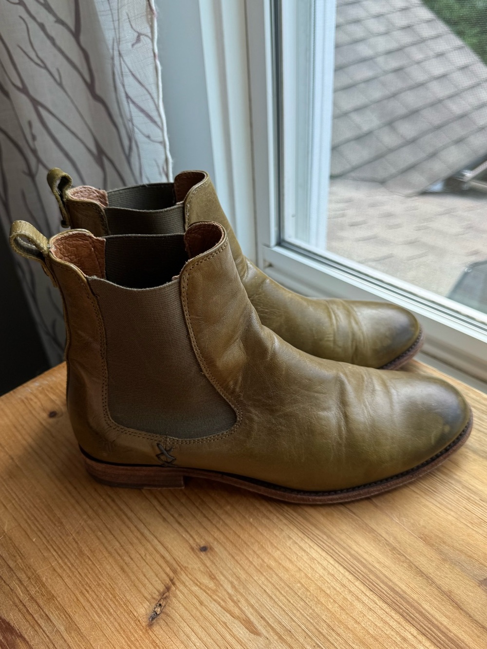 FRYE Melissa Chelsea Boot Green 9.5